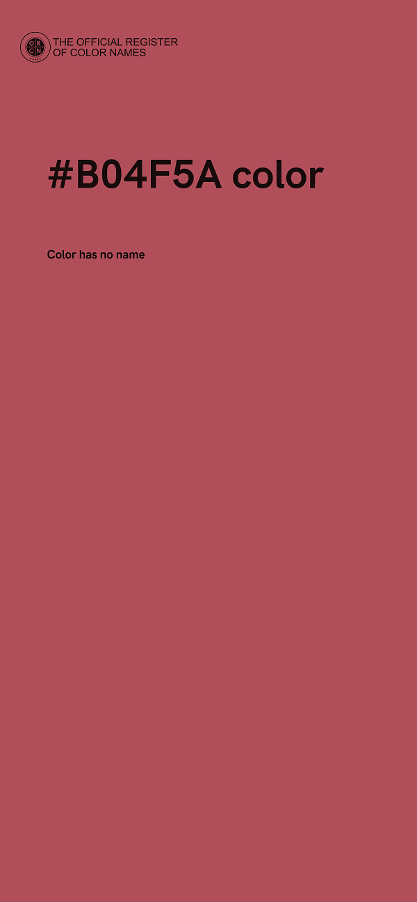 #B04F5A color image
