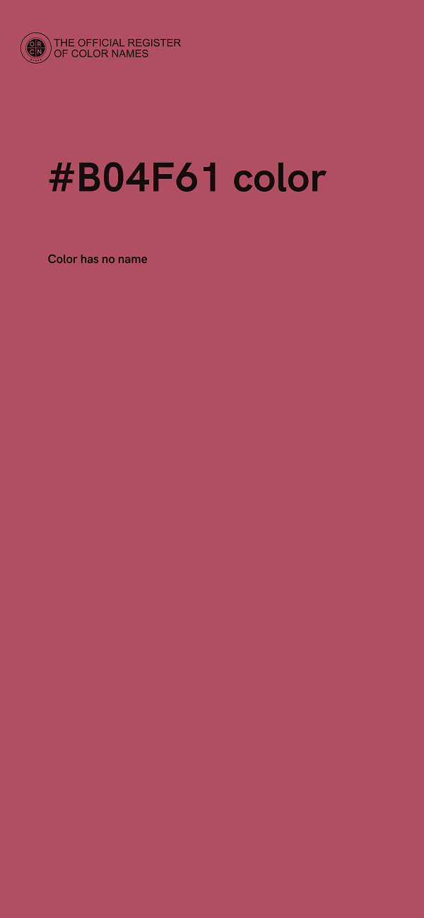 #B04F61 color image