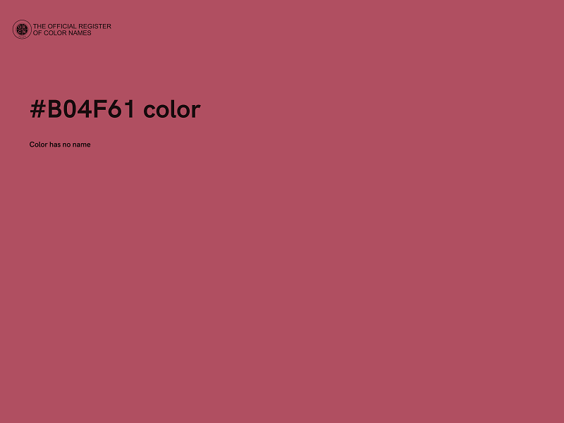 #B04F61 color image