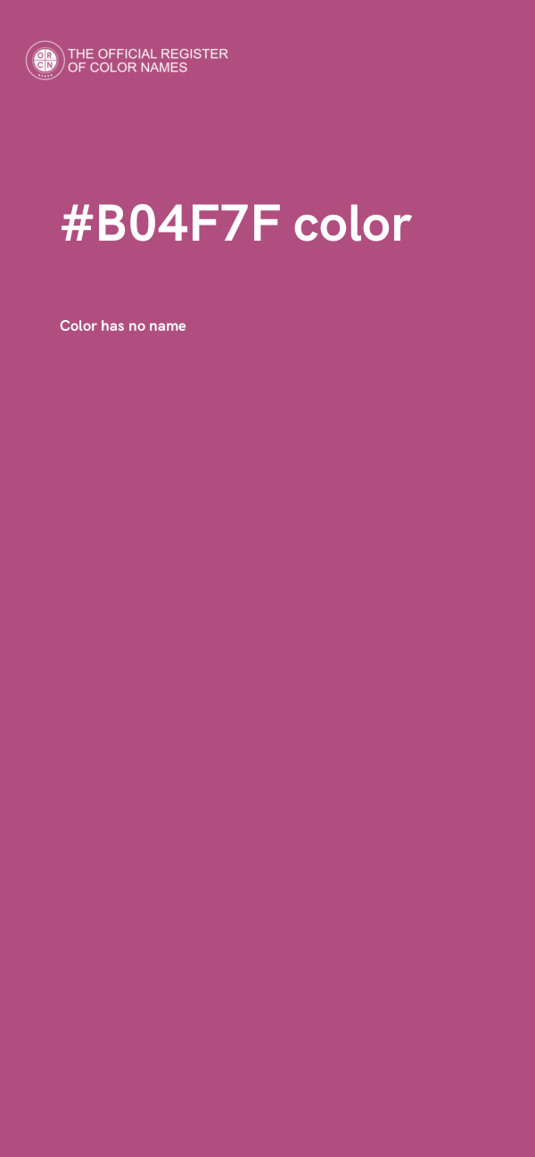 #B04F7F color image