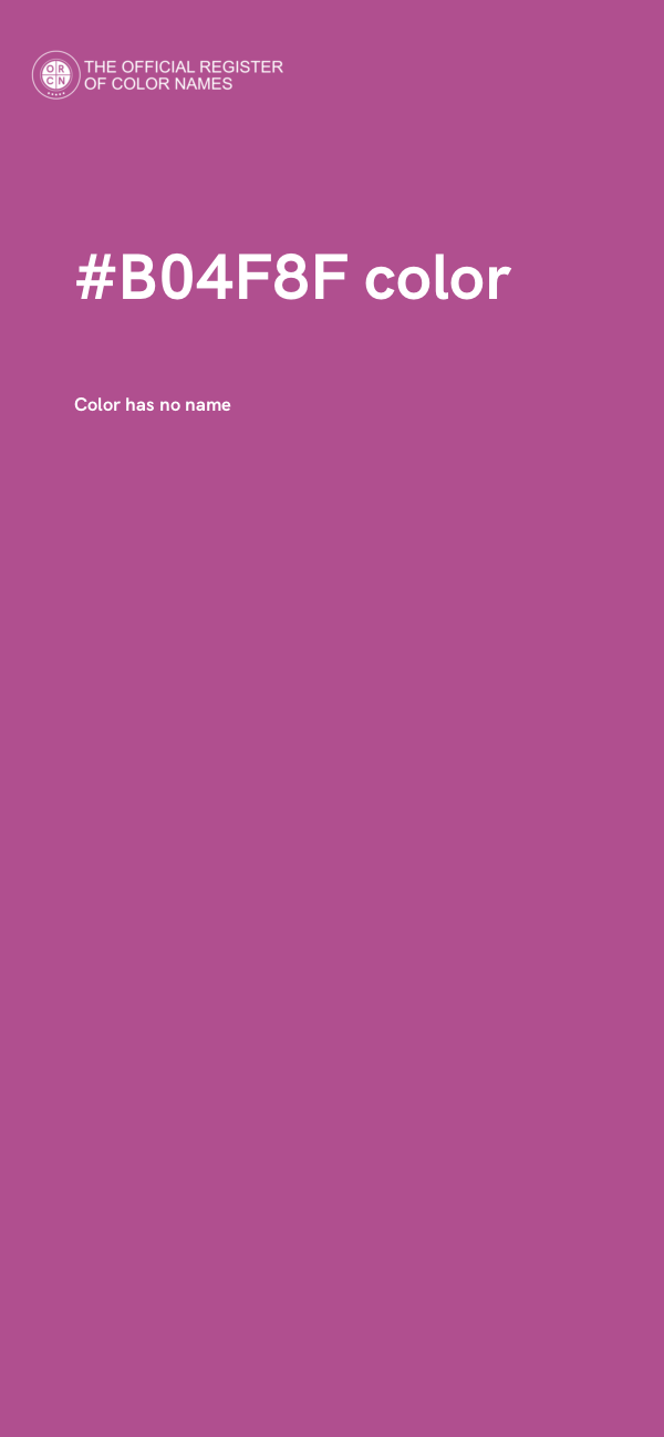 #B04F8F color image