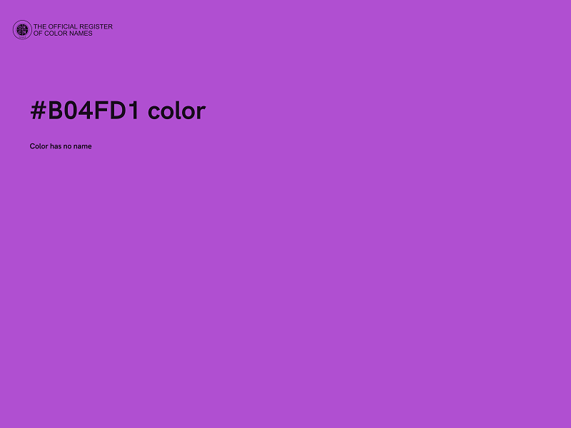 #B04FD1 color image