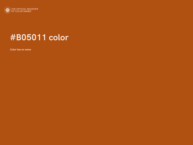 #B05011 color image