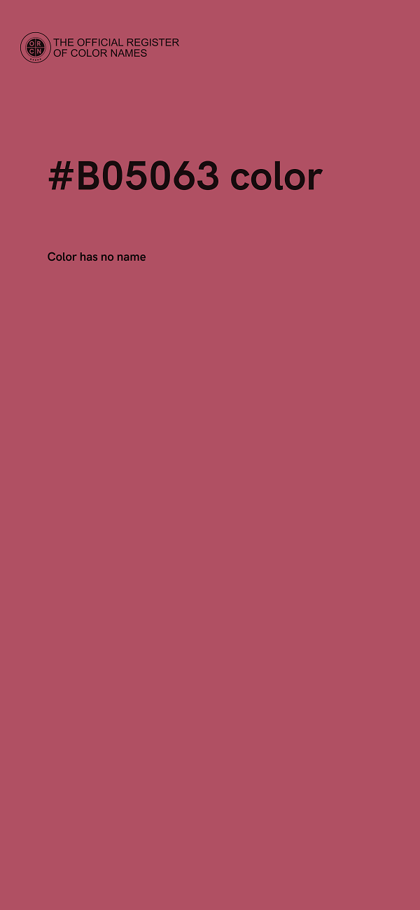 #B05063 color image