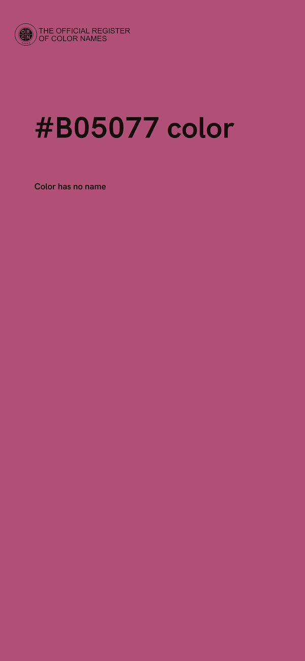 #B05077 color image
