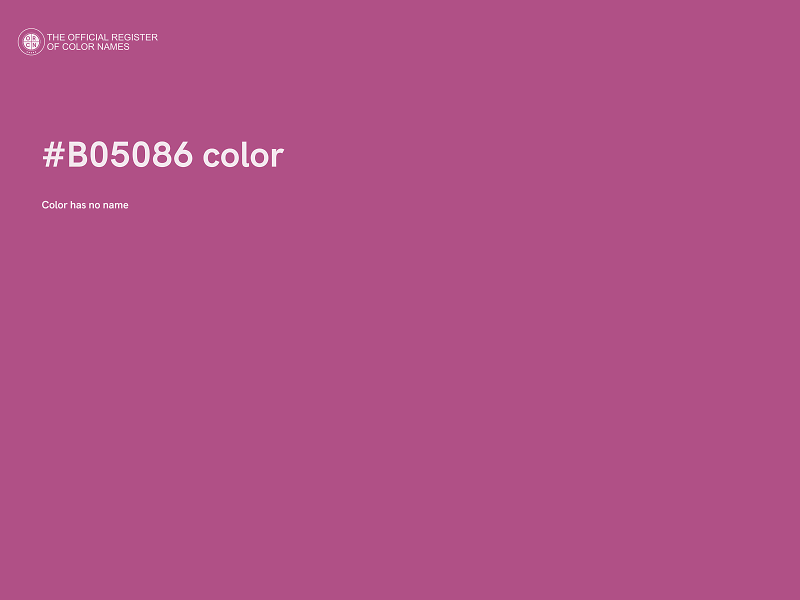 #B05086 color image