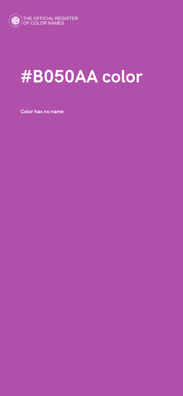 #B050AA color image