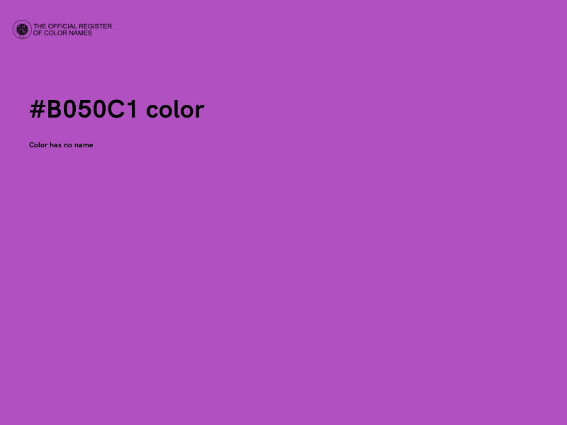 #B050C1 color image