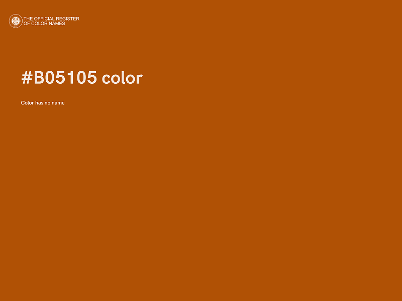 #B05105 color image