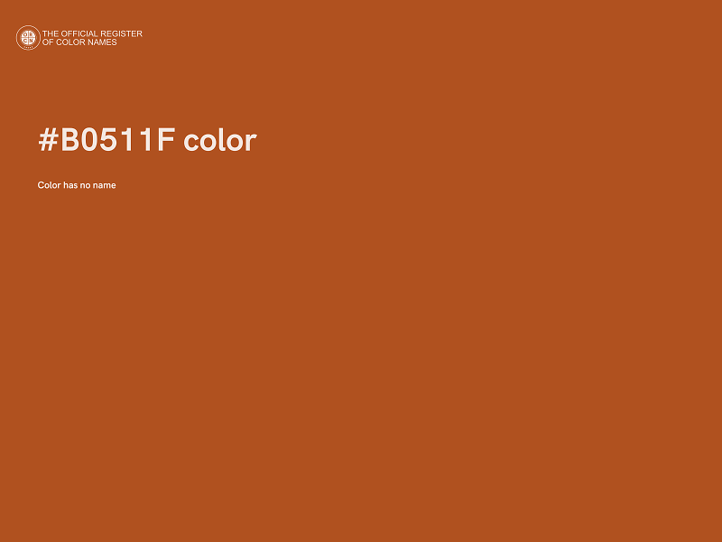#B0511F color image