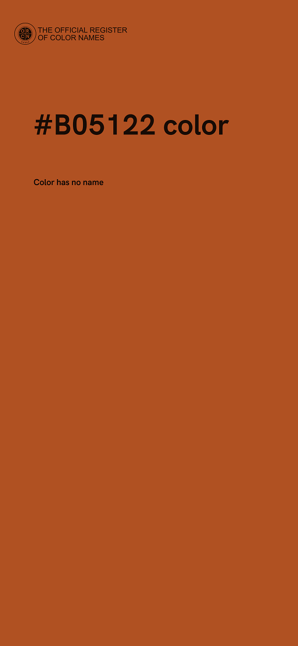 #B05122 color image