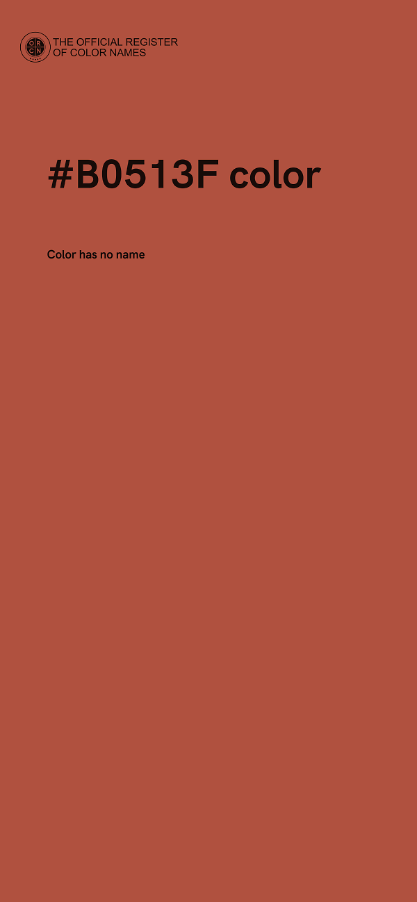 #B0513F color image
