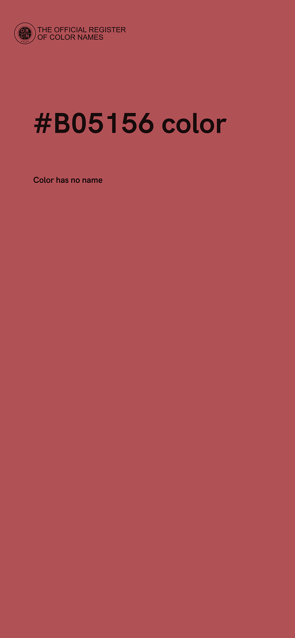 #B05156 color image