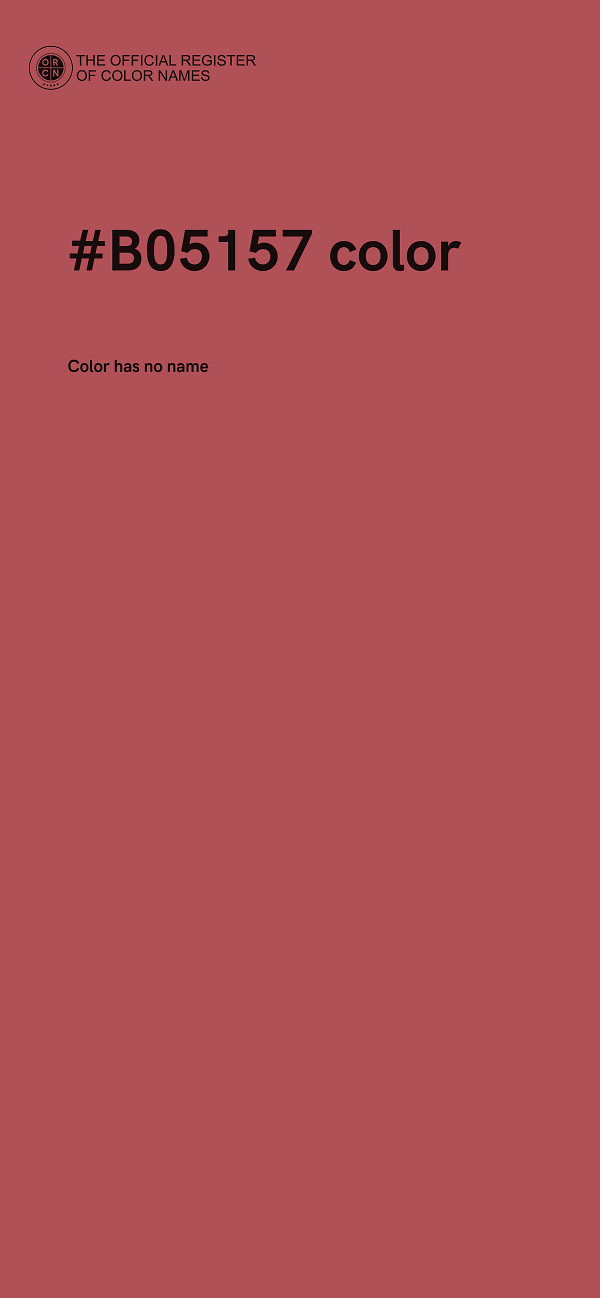 #B05157 color image