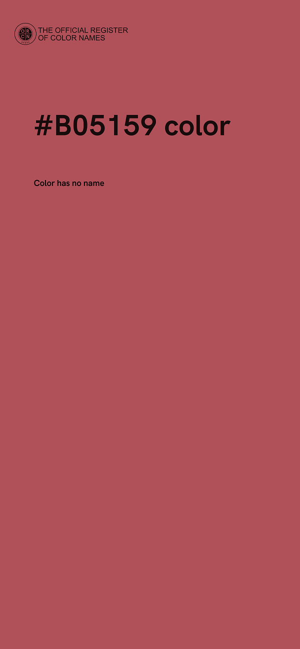#B05159 color image