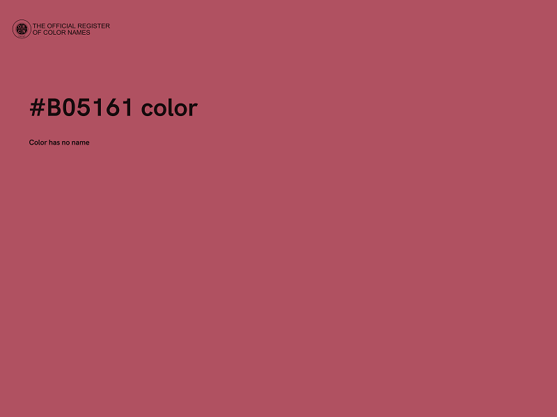 #B05161 color image