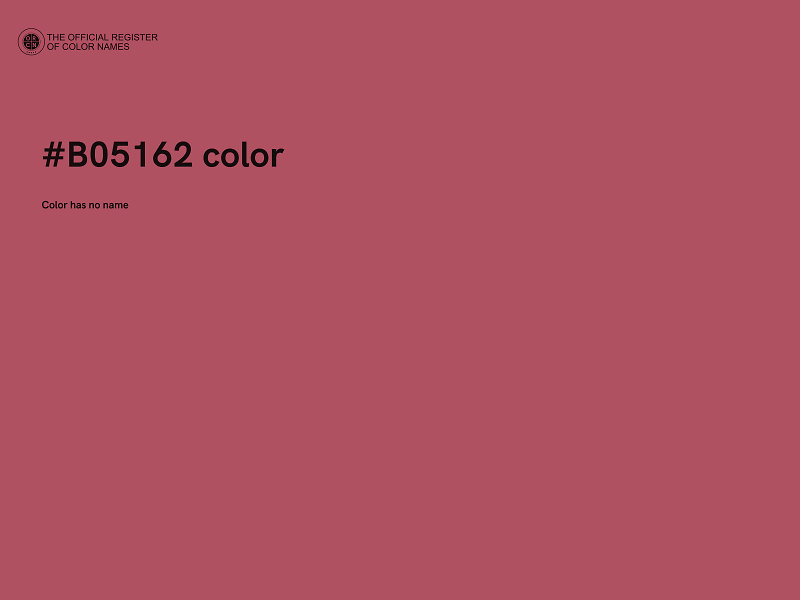 #B05162 color image