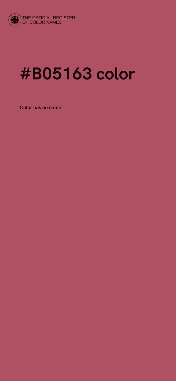 #B05163 color image