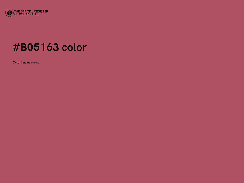 #B05163 color image