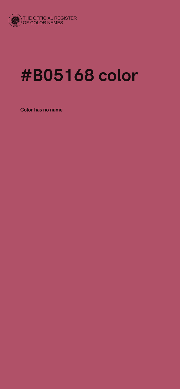 #B05168 color image