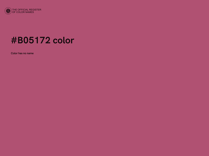 #B05172 color image