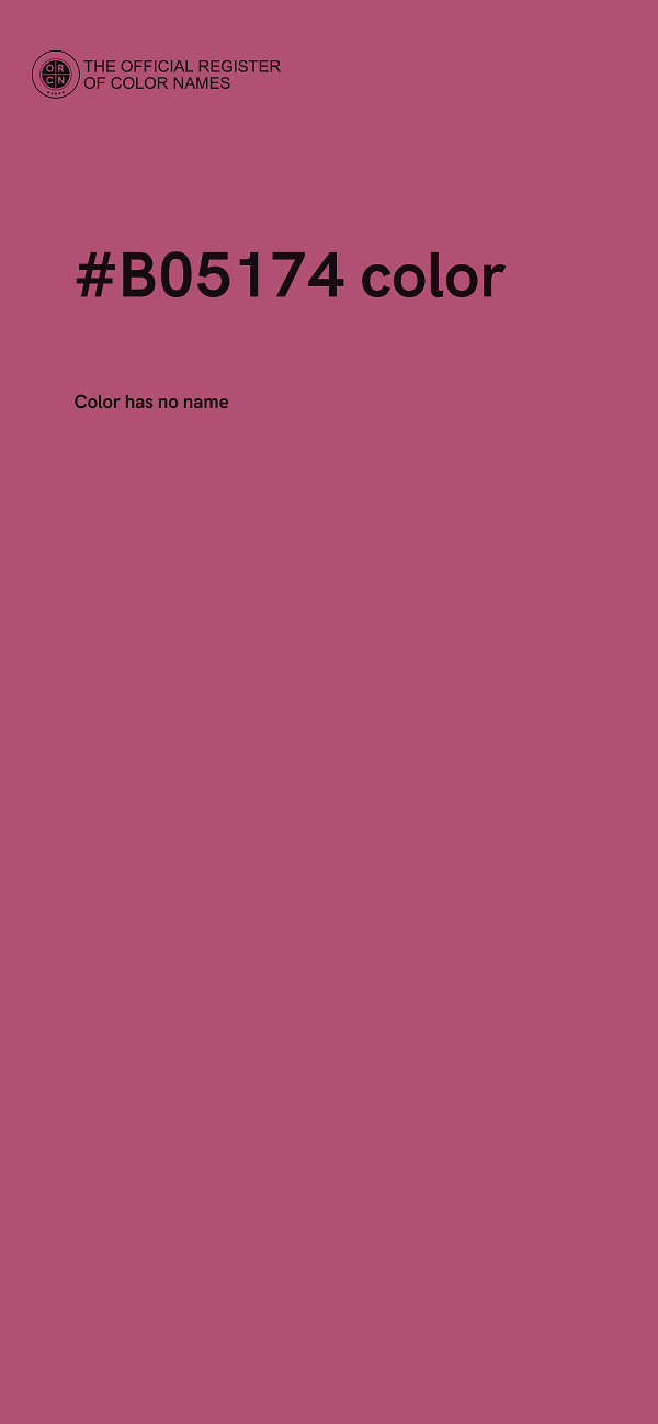 #B05174 color image