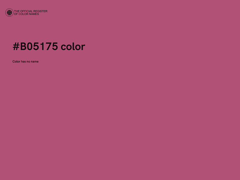 #B05175 color image