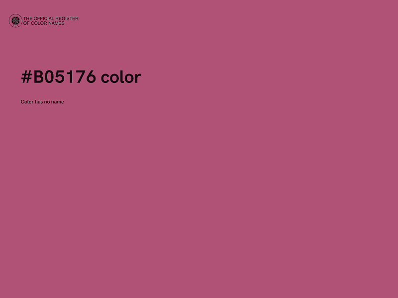 #B05176 color image