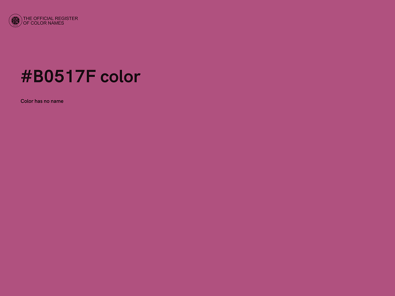 #B0517F color image