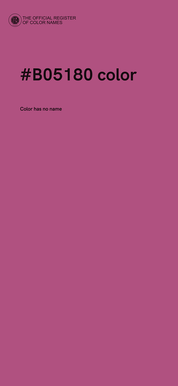 #B05180 color image