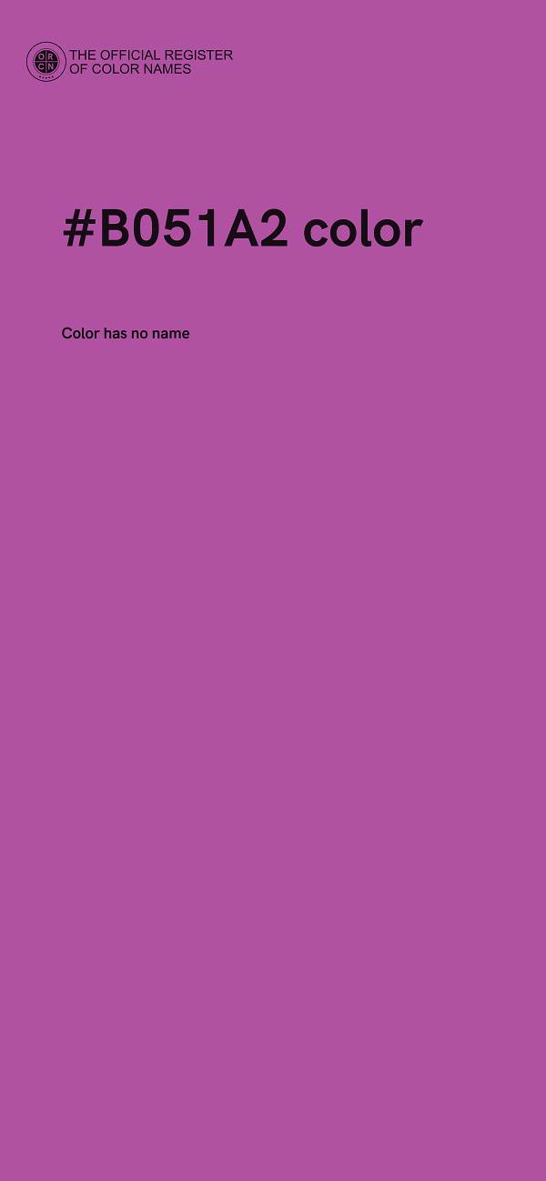 #B051A2 color image