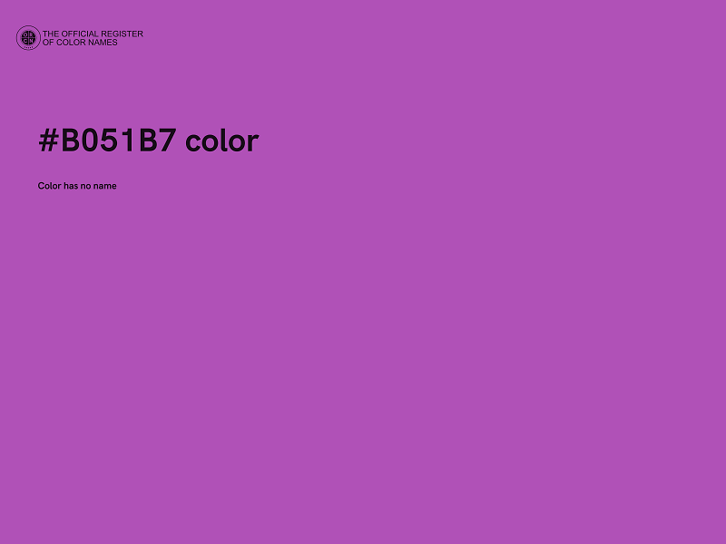 #B051B7 color image