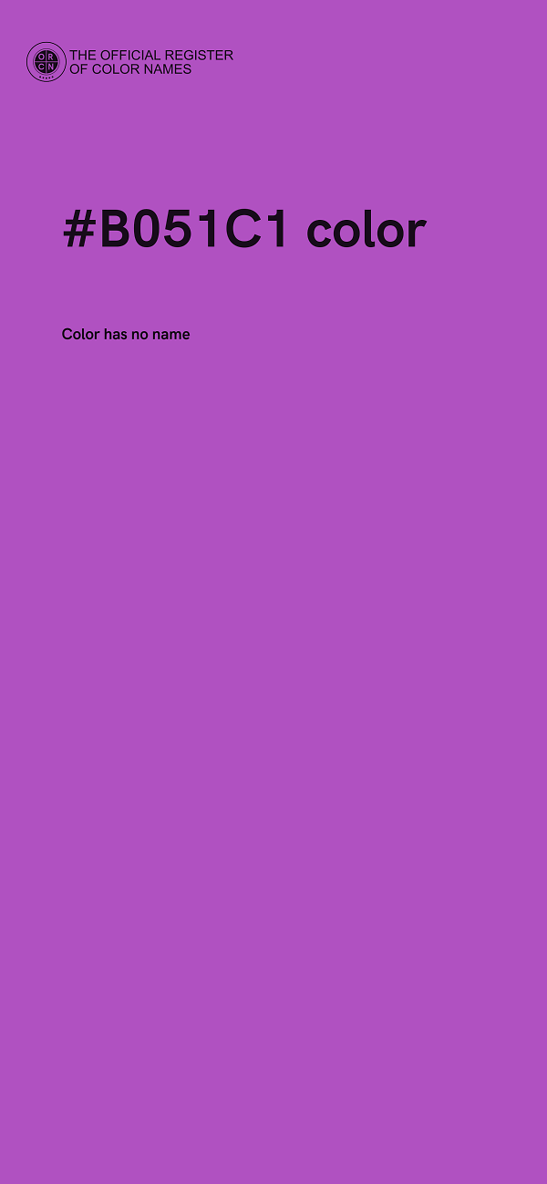 #B051C1 color image