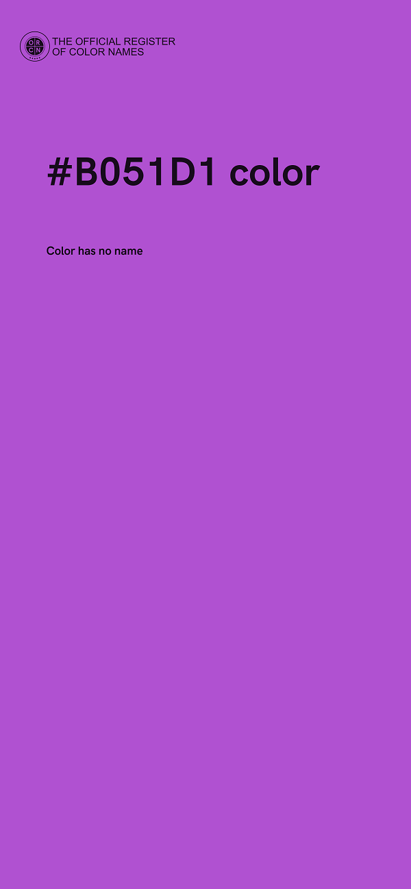 #B051D1 color image
