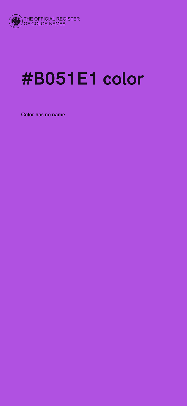 #B051E1 color image