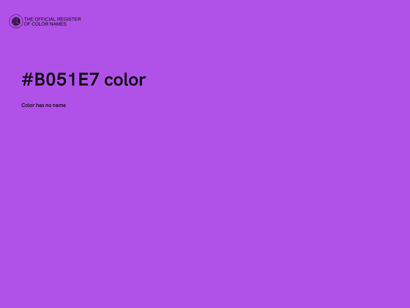 #B051E7 color image