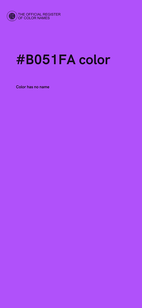 #B051FA color image