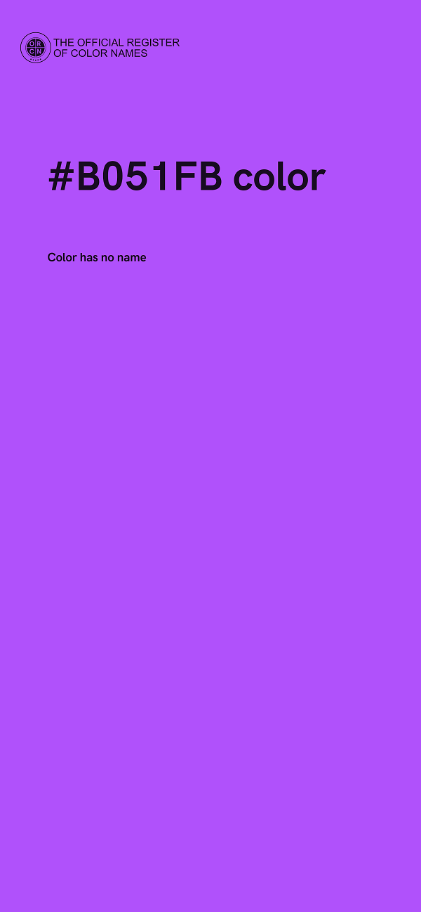 #B051FB color image