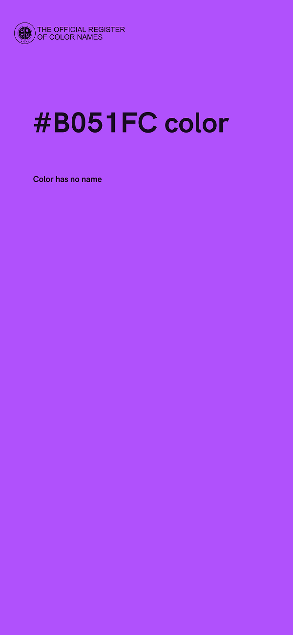 #B051FC color image