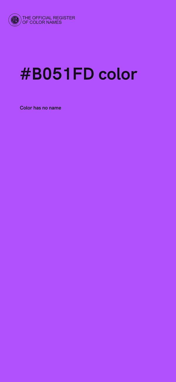 #B051FD color image