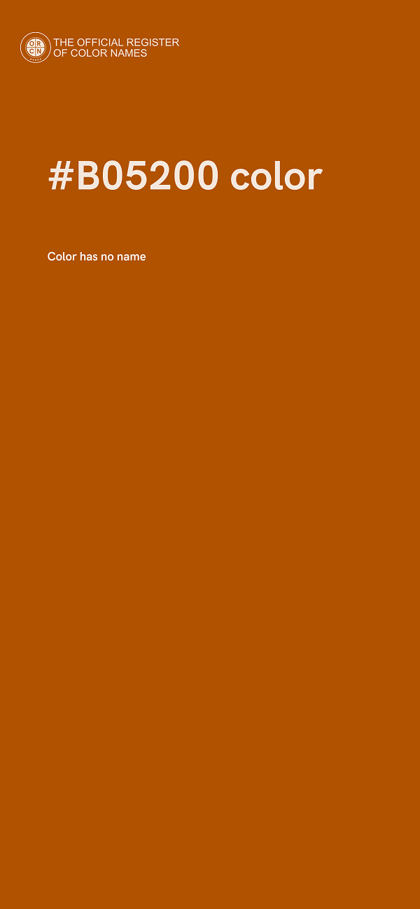 #B05200 color image