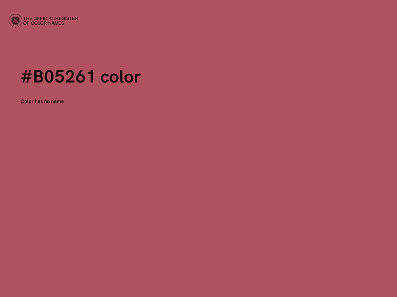 #B05261 color image