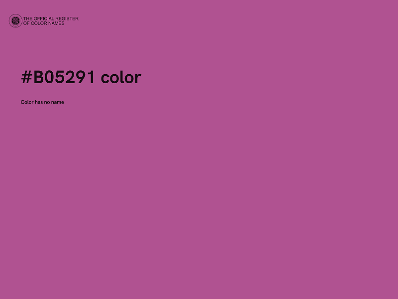#B05291 color image