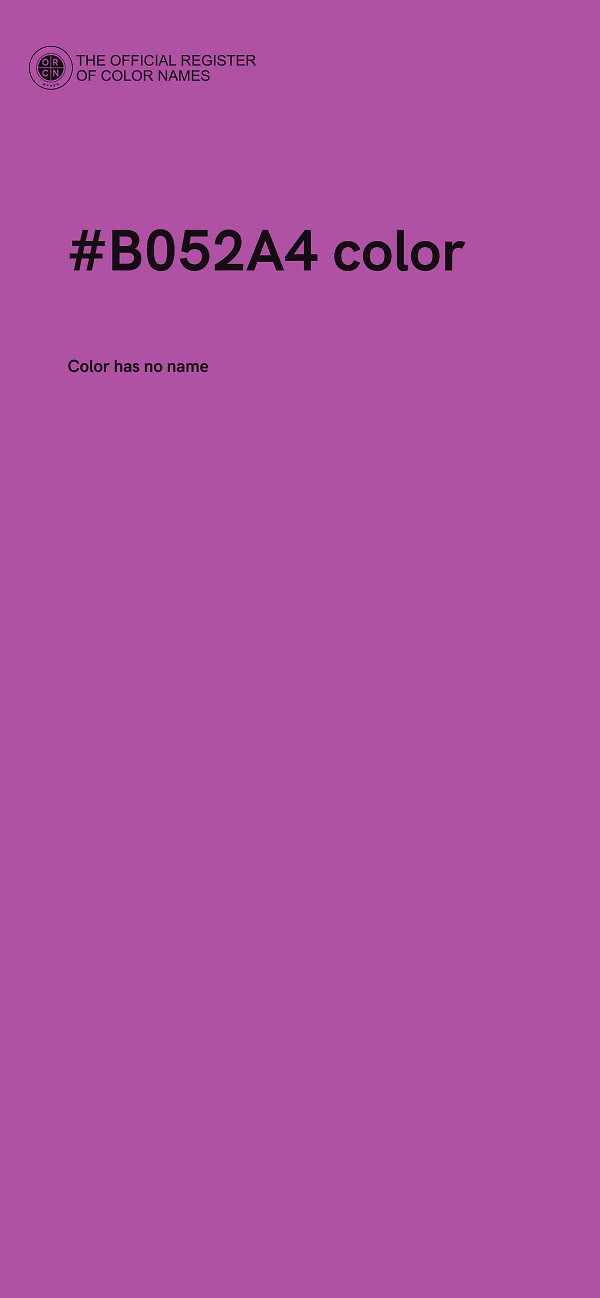 #B052A4 color image