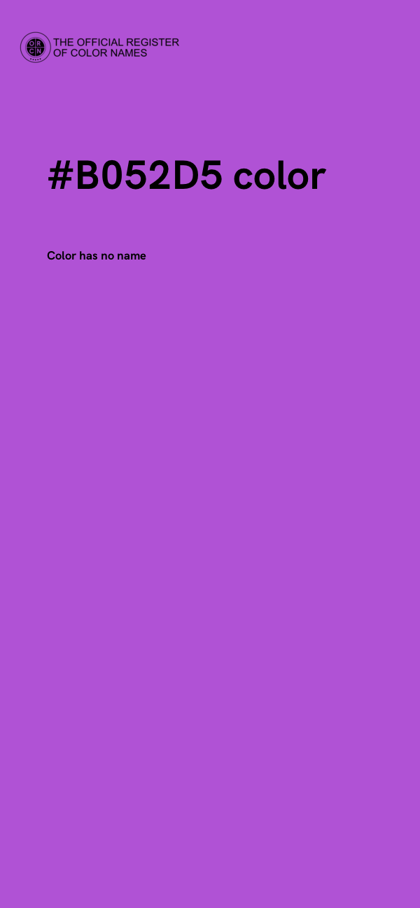 #B052D5 color image
