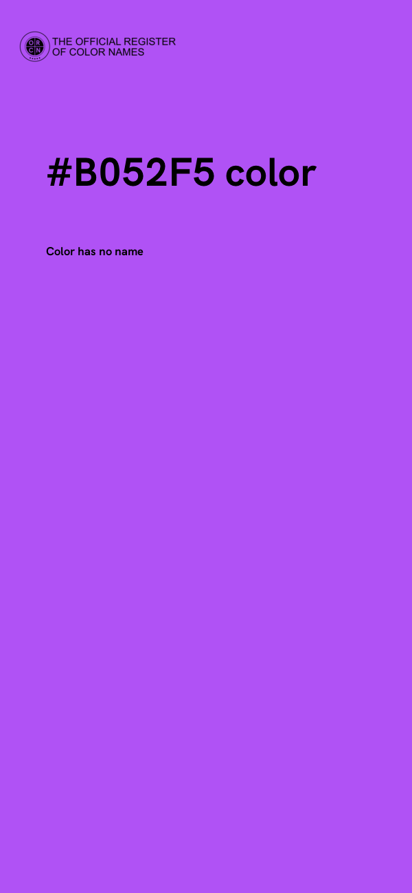 #B052F5 color image