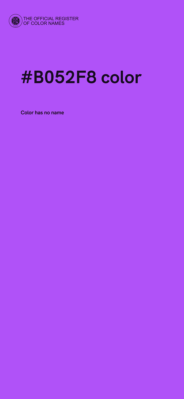 #B052F8 color image