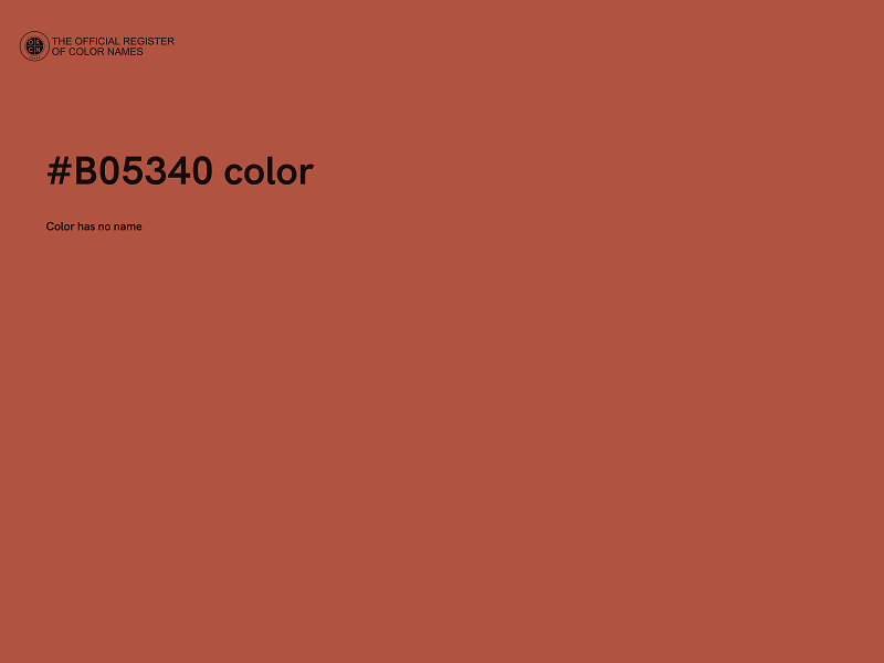 #B05340 color image
