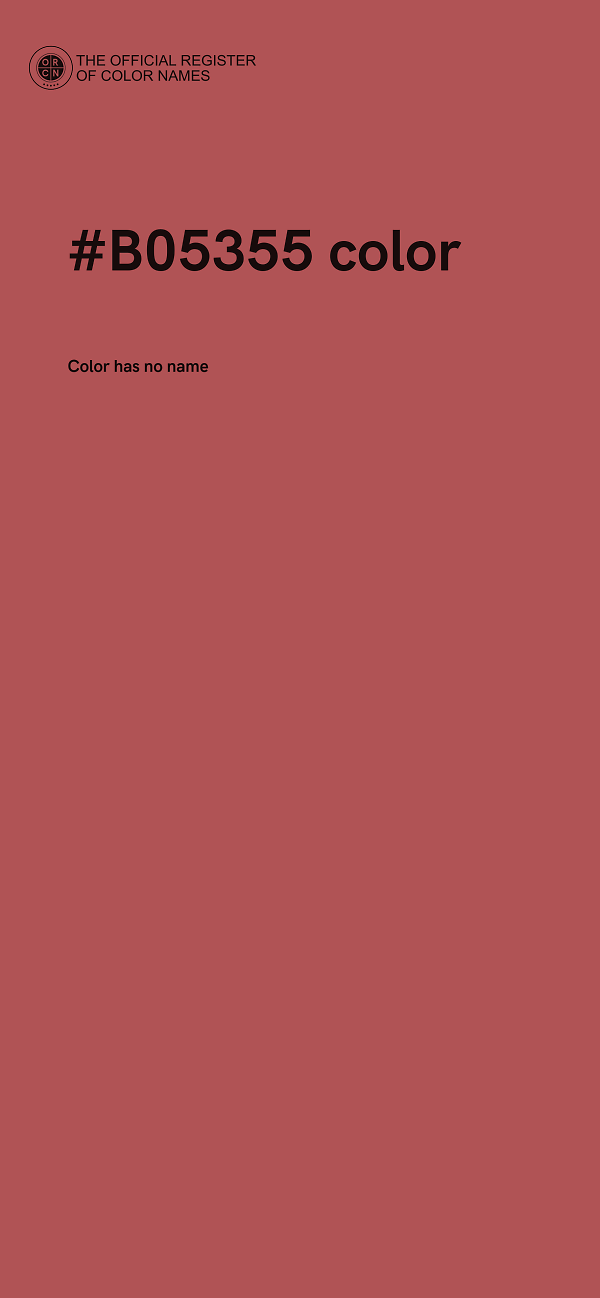 #B05355 color image