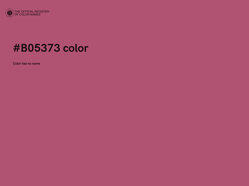 #B05373 color image